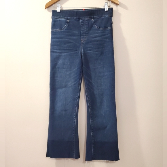 Spanx - 20231R Cropped Flare Denim Jeans - Size S - Picture 3 of 7